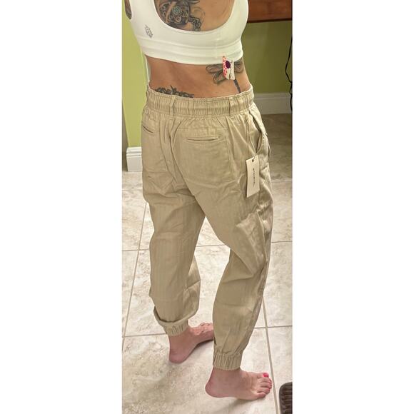 Blue velvet Berlin NWT Small Cargo jogger Beige Khaki 100% Cotton - Picture 6 of 14